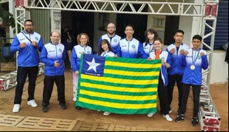 Delegação piauiense de Kungfu Wushu