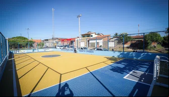 Inauguração quadra de Futsal X3 no bairro Bela Vista